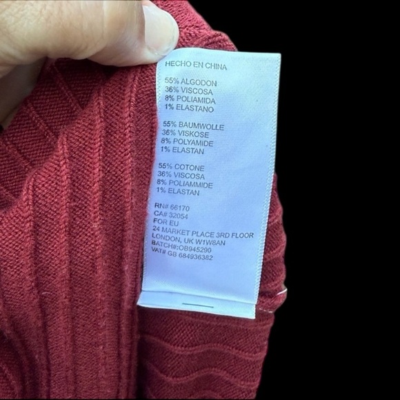 Free People Burgundy A-Line Faux Wrap Skirt Size Small - Picture 5 of 6